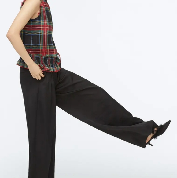 NEW J. Crew Stewart Gilded Tartan Mock Neck Top - Picture 11 of 11